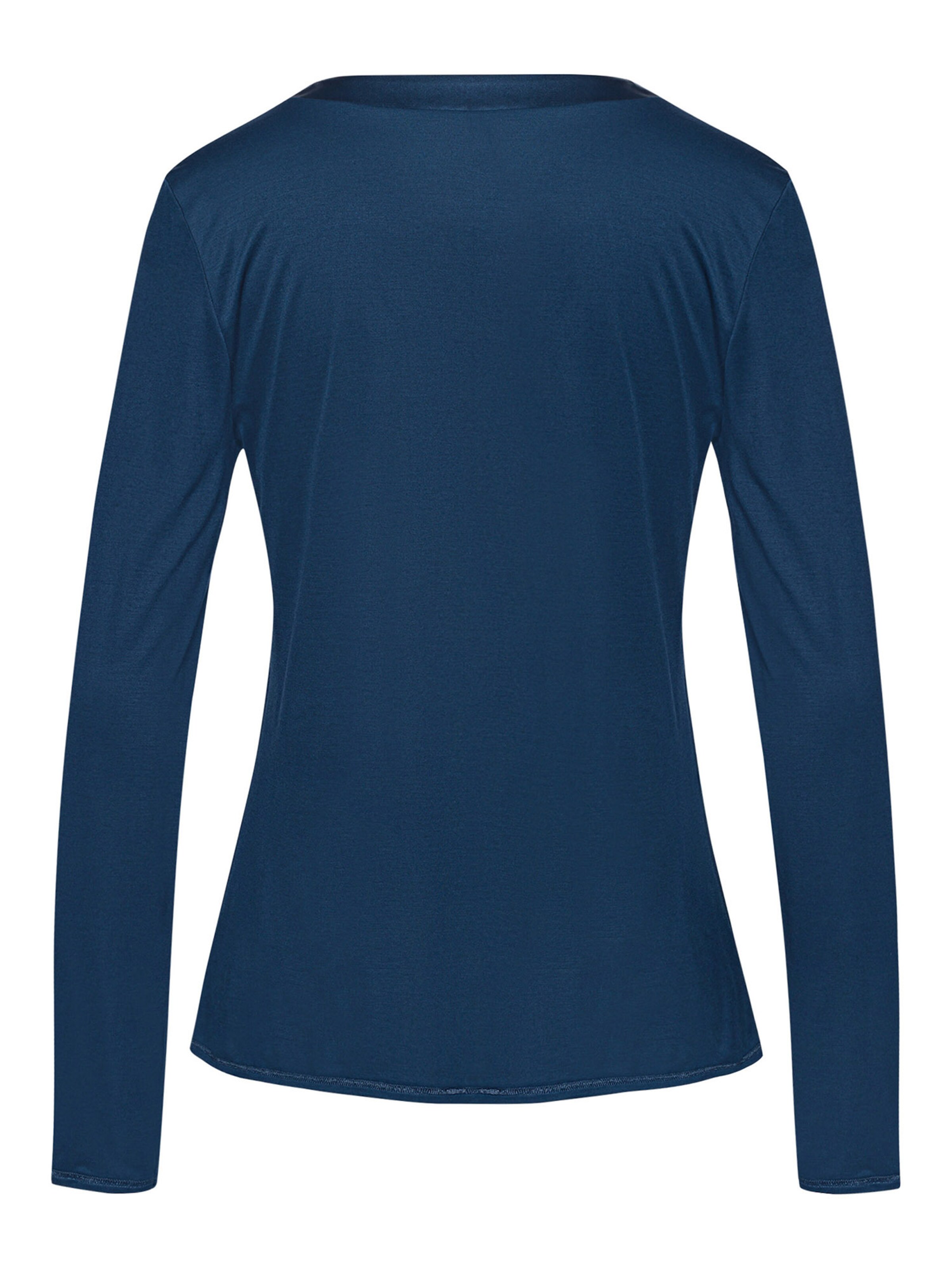 Hanro - Camisa de pijama 'Grand Central' em azul