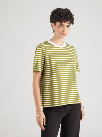 SELECTED T-shirt 'SLFESSENTIAL' i grön: framsida