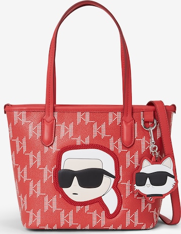 Borsa a mano di Karl Lagerfeld in rosso: frontale