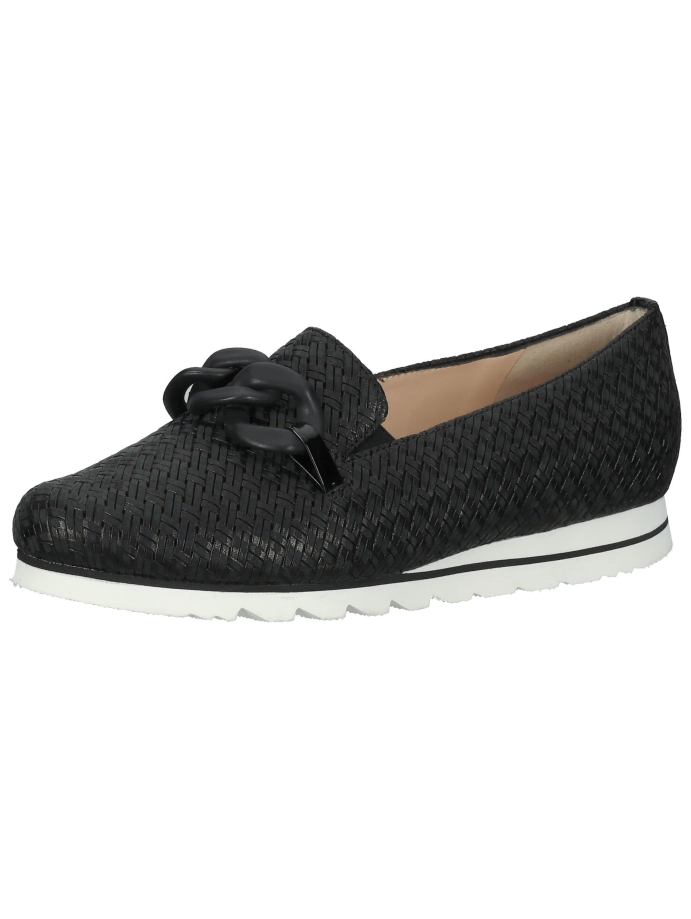 HASSIA Slip-ons in Black: front