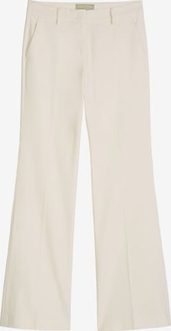 Marc O'Polo Flared Pantalon 'Marthe' in Wit: voorkant