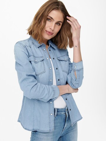 ONLY Blouse 'Rock it' in Blauw