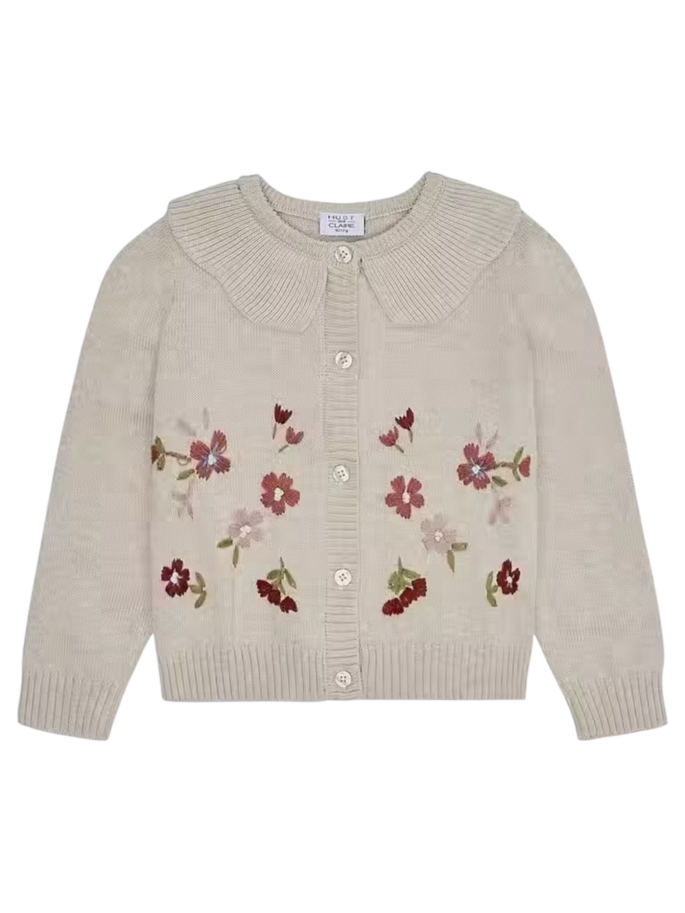 Hust & Claire - Casaco de malha 'Camilia' em cinzento: frente