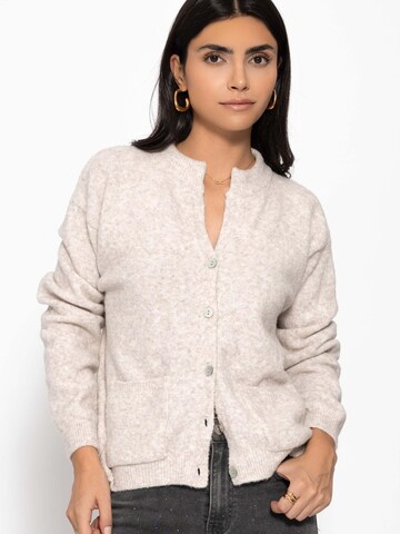 SASSYCLASSY Strickjacke‌‌‌‌ in Grau: Vorderseite