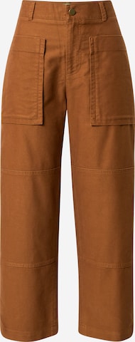 UNITED COLORS OF BENETTON Wide leg Pants in Brown: front