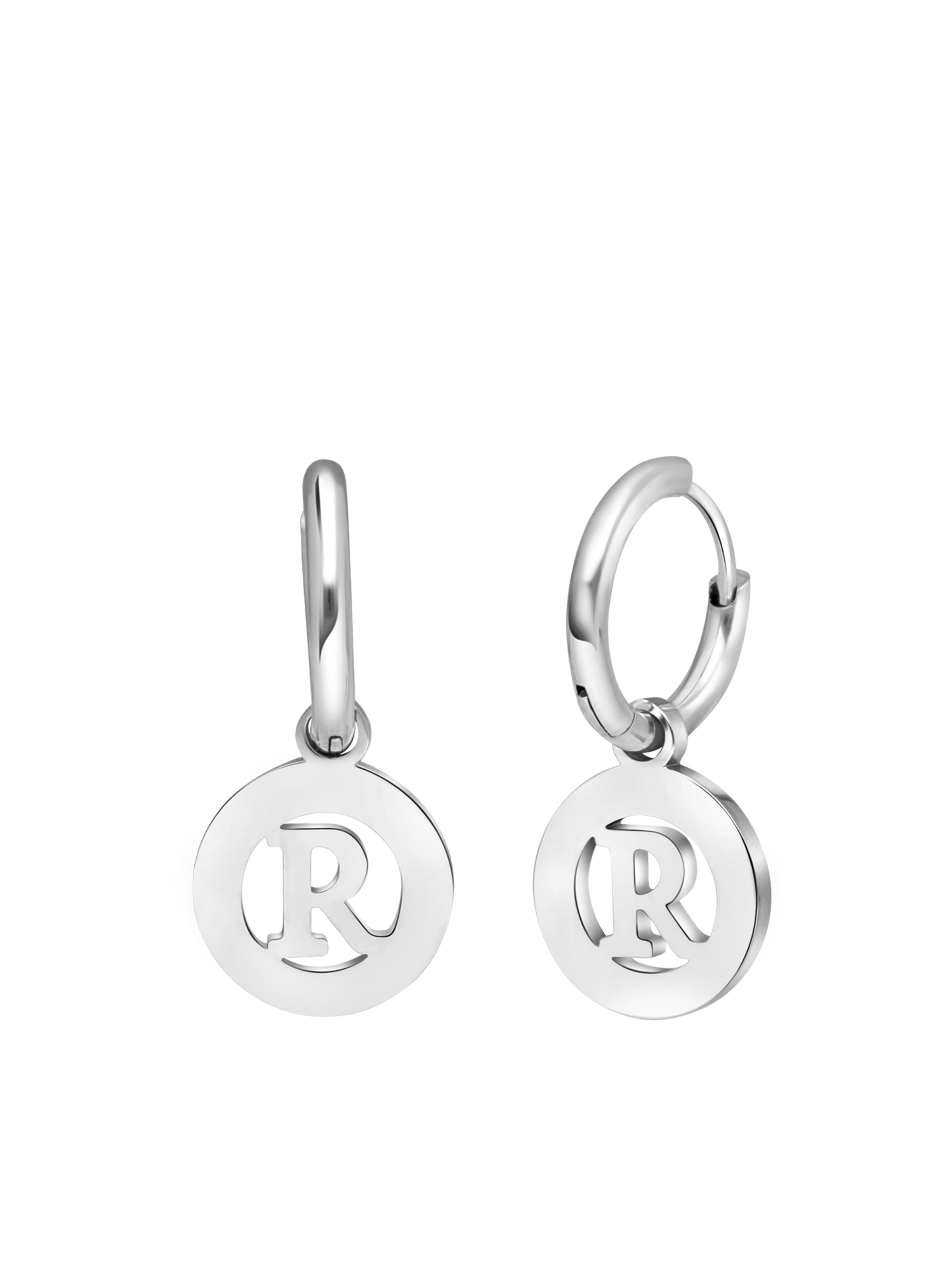 Lucardi Oorbellen in Zilver: voorkant