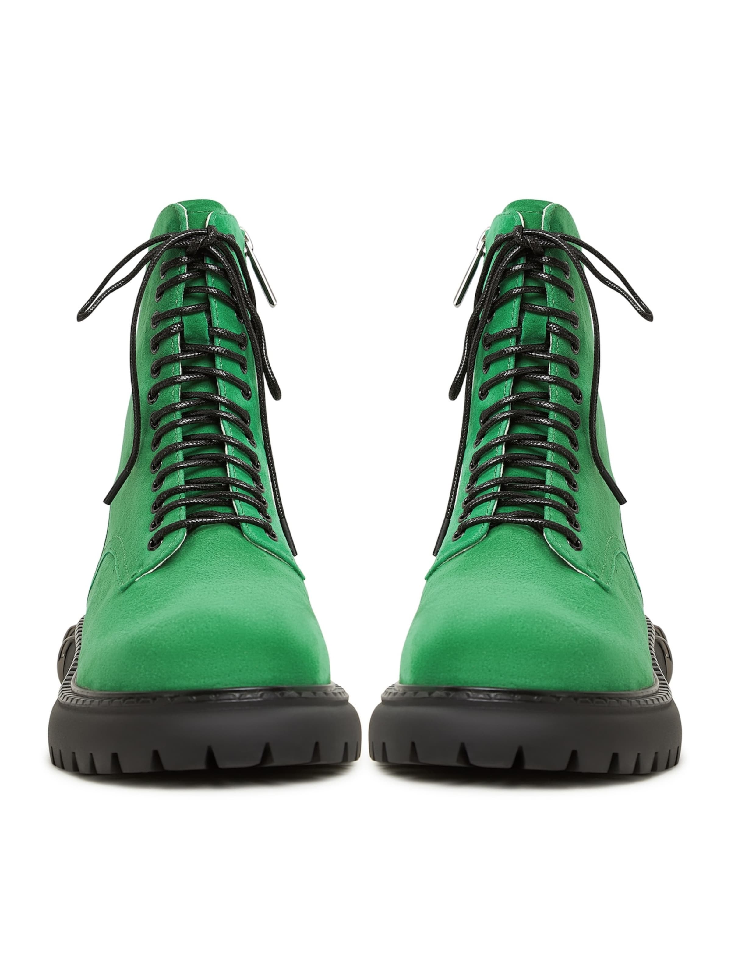 CESARE GASPARI - Botines con cordones en verde