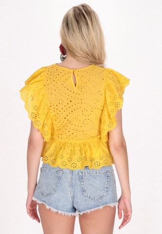 Camicia da donna di IZIA in giallo