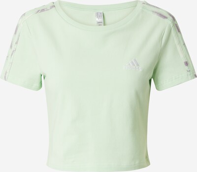 ADIDAS SPORTSWEAR T-shirt fonctionnel 'Baby' en vert pastel / argent / blanc, Vue avec produit