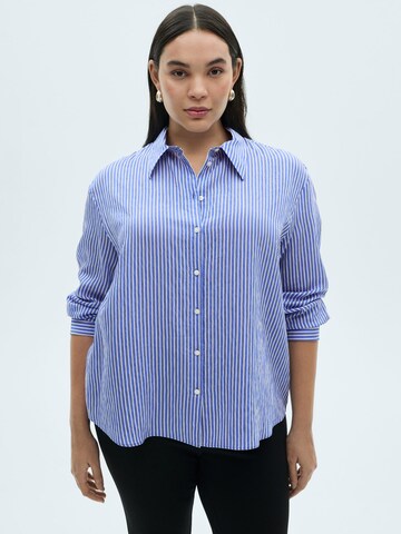 Chemisier 'NINA' MANGO en bleu : devant