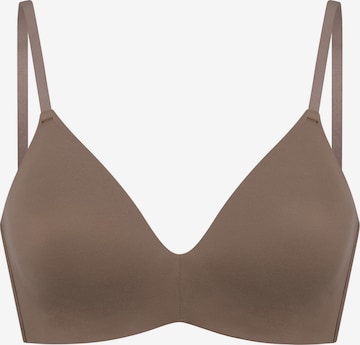 SCHIESSER T-shirt BH ' Invisible Soft Padded ' in Grijs: voorkant