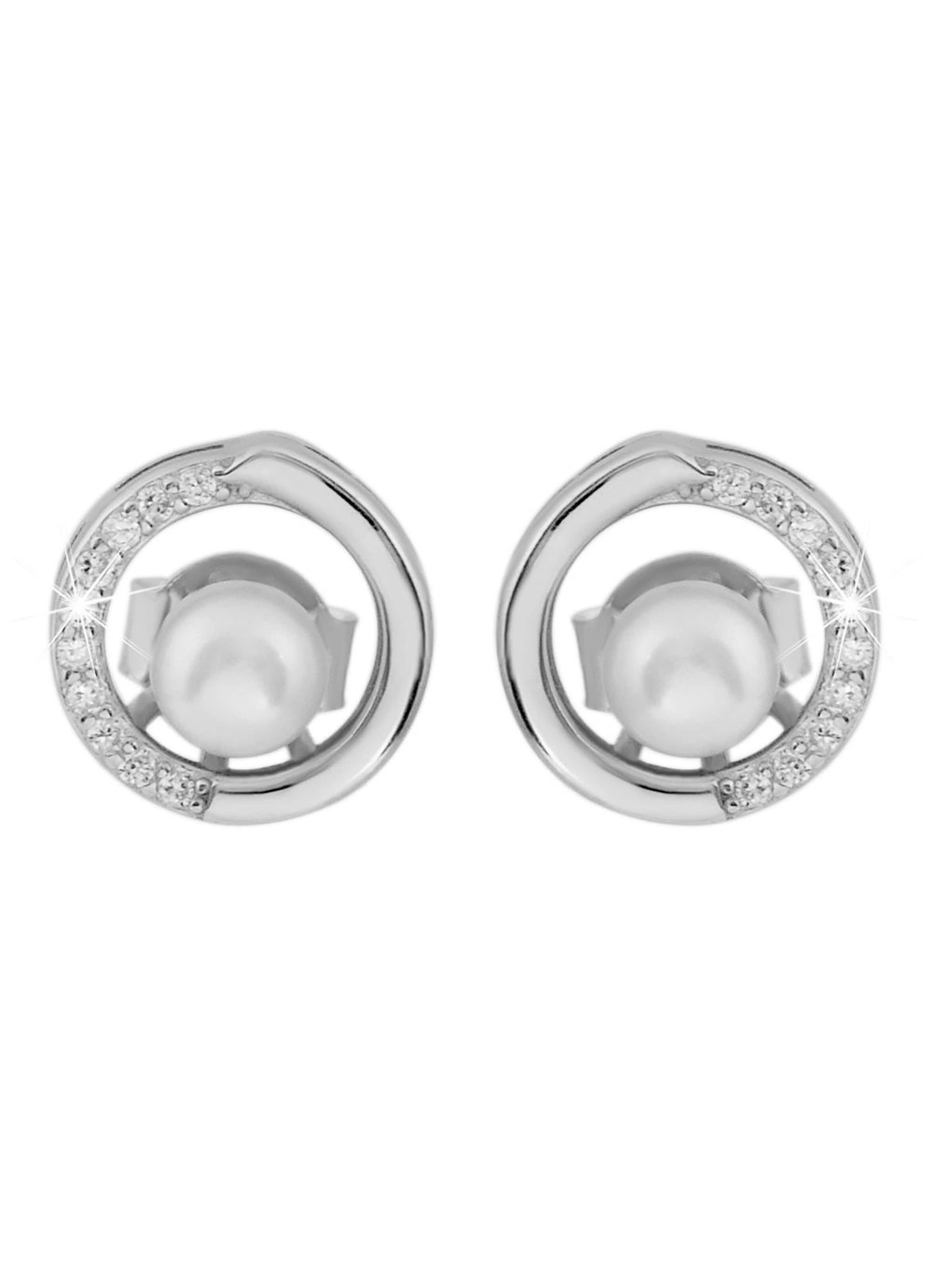 Akzent Jewelry Set '"Ediesa" aus 925 Sterlingsilber, rhodiniert, langlebig' in Silver: front