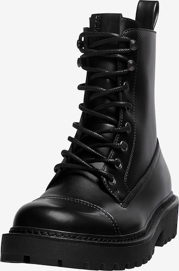 Pull&Bear Snørestøvler i sort, Produktvisning
