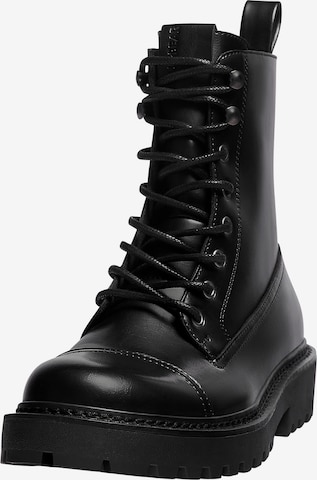 Pull&Bear Stiefel in Schwarz: predná strana