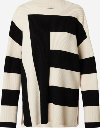 Vero Moda Tall Pull-over 'HERMOSA' en beige / noir, Vue avec produit