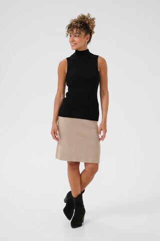 Haut 'Dela' Cream en noir