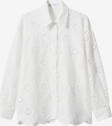 Camicia da donna 'Capri' di MANGO in bianco: frontale