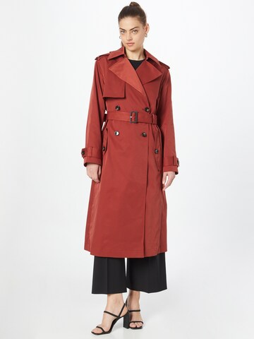 BOSS Black Between-Seasons Coat 'Cifana 1' in Red: front