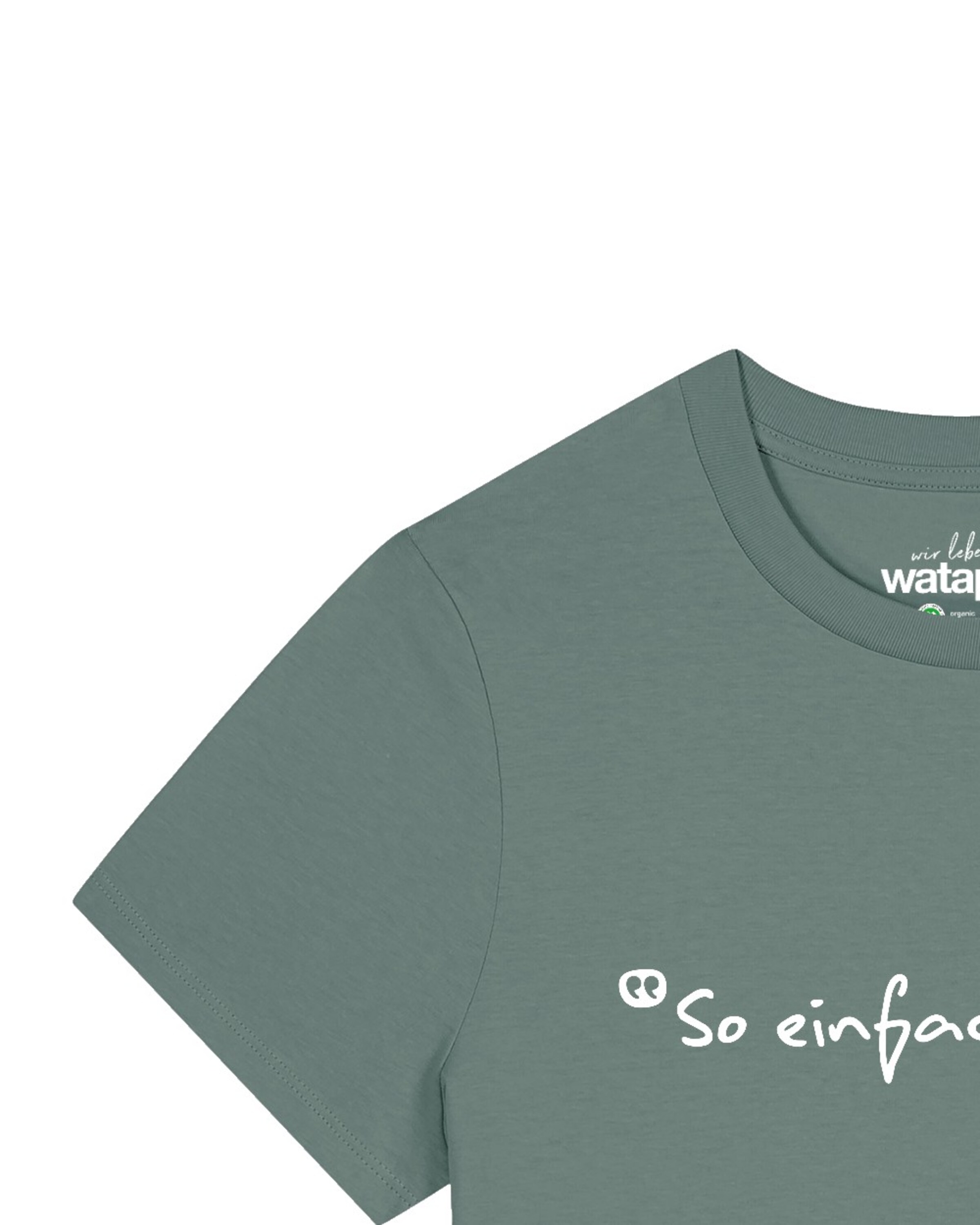 T-shirt 'So Einfach Ist Das' Watapparel en vert