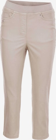 Goldner Jeans 'Louisa' in Beige: front