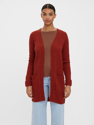 VERO MODA Knit Cardigan 'Esme' in Red: front