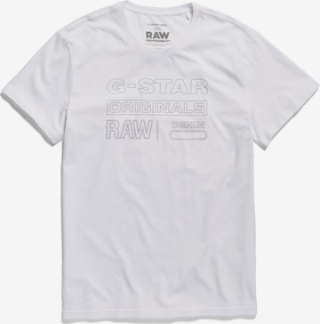 G-Star RAW Тениска в лилав: отпред