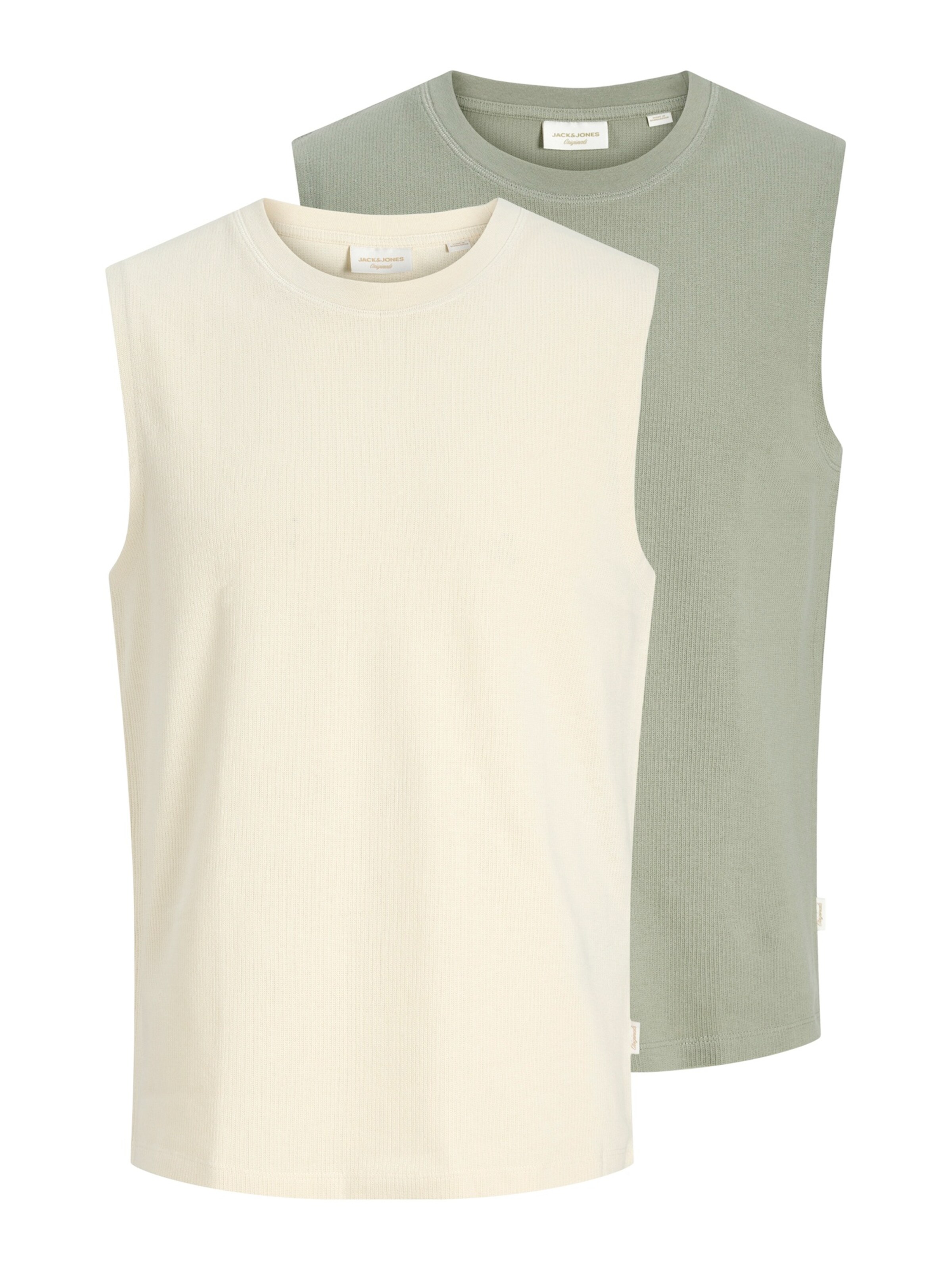 JACK & JONES Футболка 'JORHYERES' в размере XS в Мятный / Грязно-белый, Обзор товара