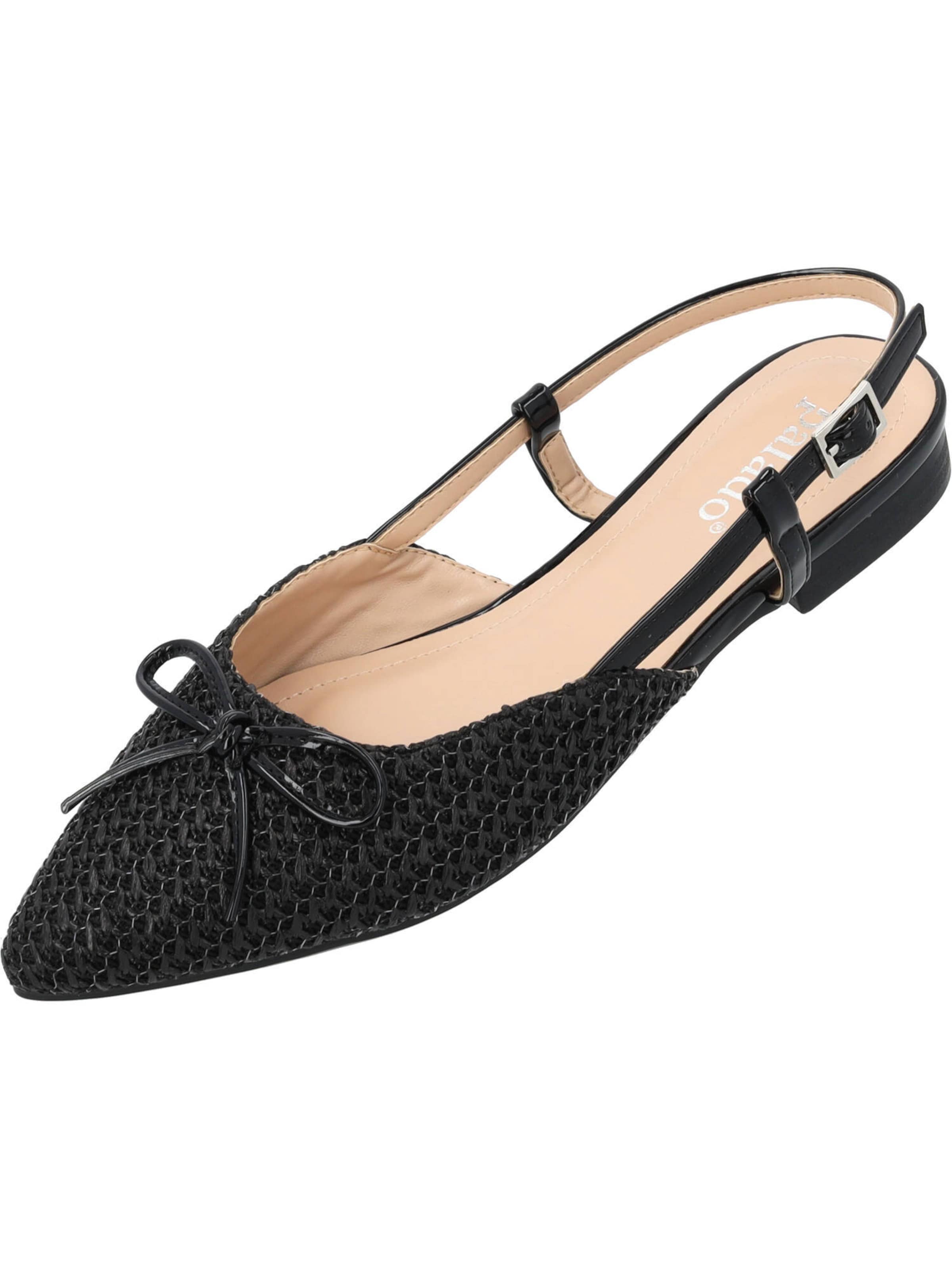Palado Ballet Flats 'Yvnee' in Black: front