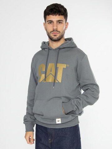 CAT Sweatshirt 'Logo Hoodie Stormy Weather' in Grey