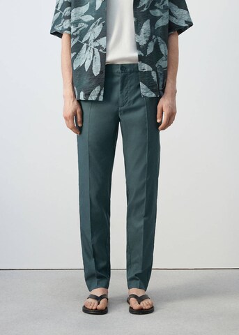 MANGO MAN Regular Pants 'Tenceli' in Green: front