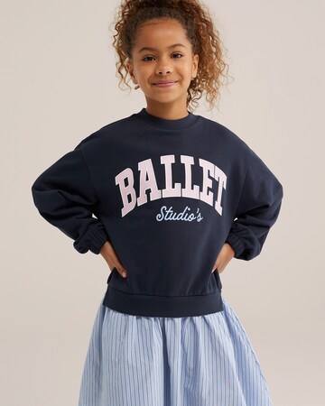 WE Fashion Jurk in Blauw: voorkant