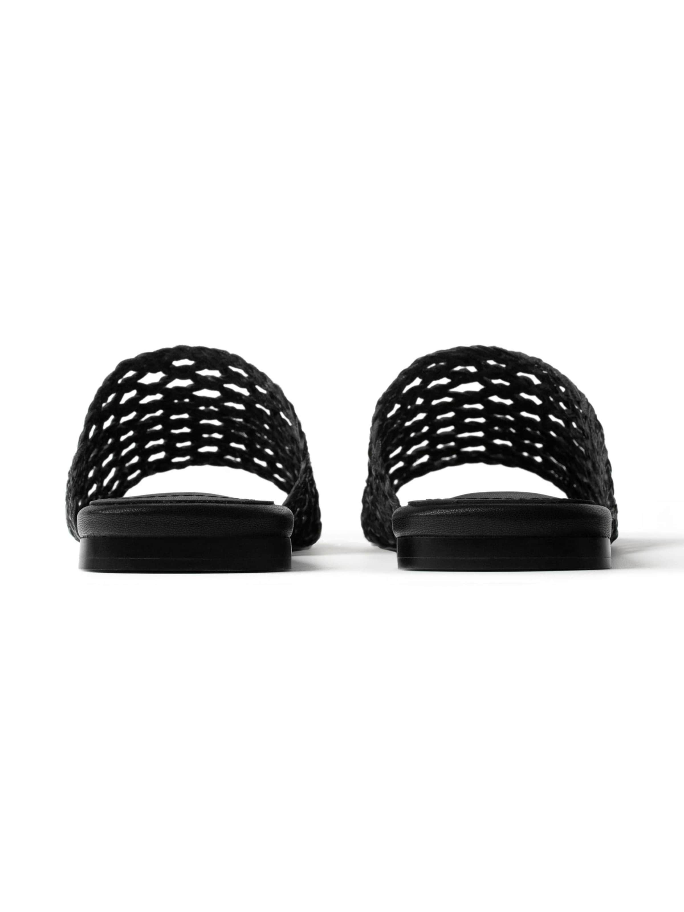 L37 HANDMADE SHOES - Zapatos abiertos 'LOST WITHOUT WORDS' en negro