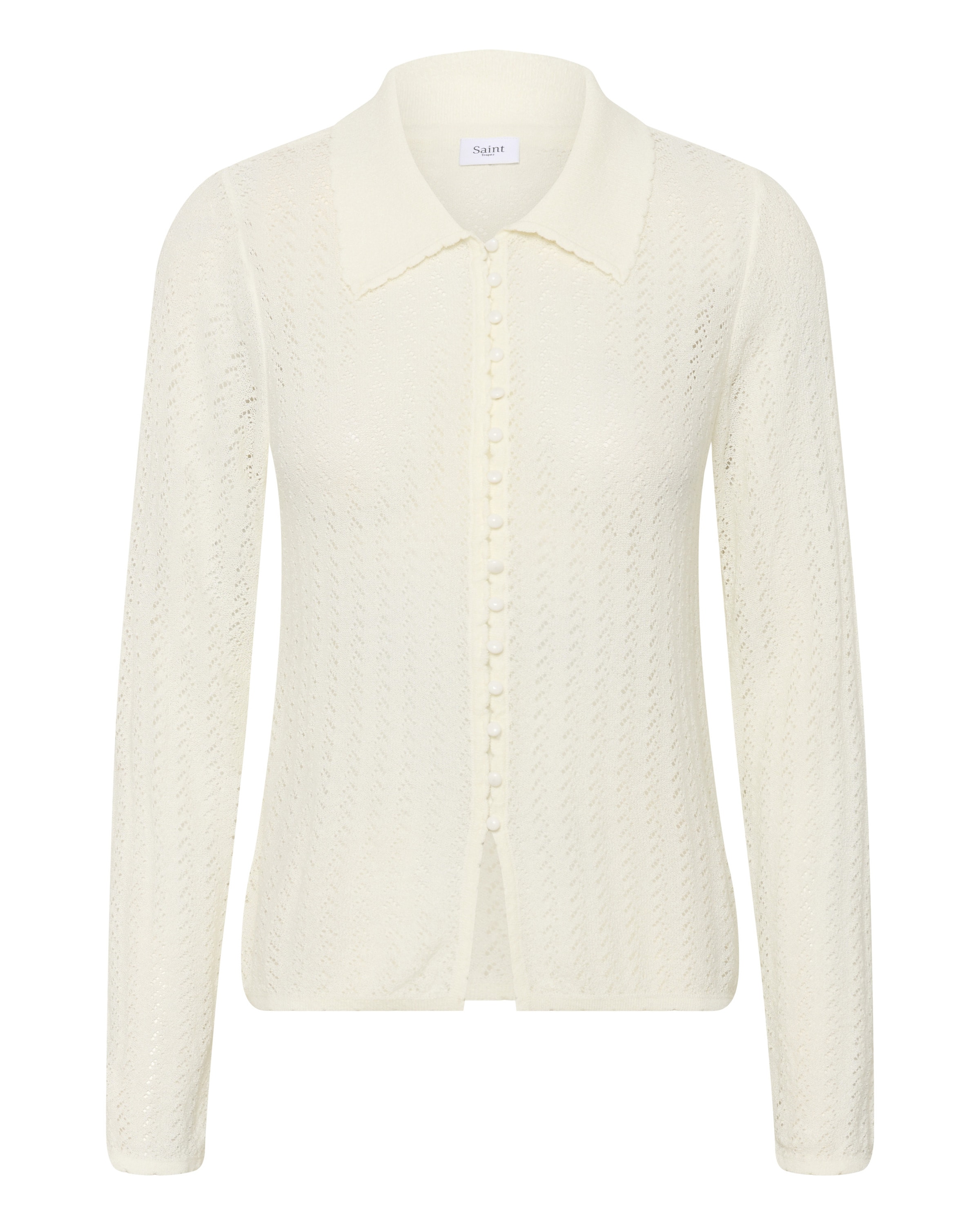 Cardigan 'PorshaSZ' SAINT TROPEZ en blanc : devant