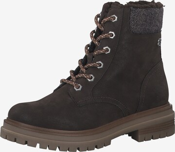 s.Oliver Lace-up bootie in Brown: front