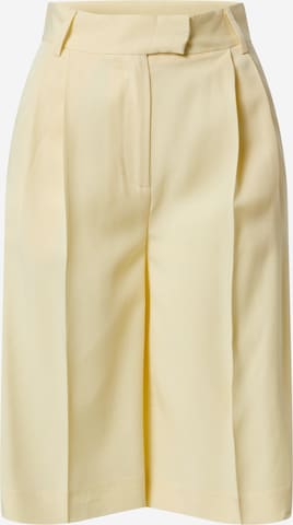Another Label Regular Pleat-Front Pants 'Dryade' in Yellow: front