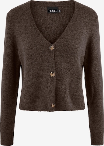 Cardigan 'Ellen' PIECES en marron : devant