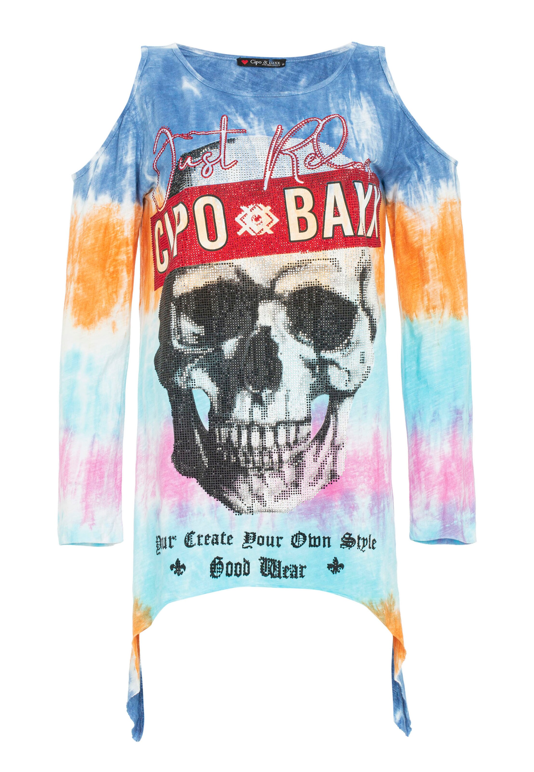CIPO & BAXX Shirt in Gemengde kleuren: voorkant