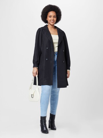 Zizzi Between-seasons coat 'SAGA' in Black