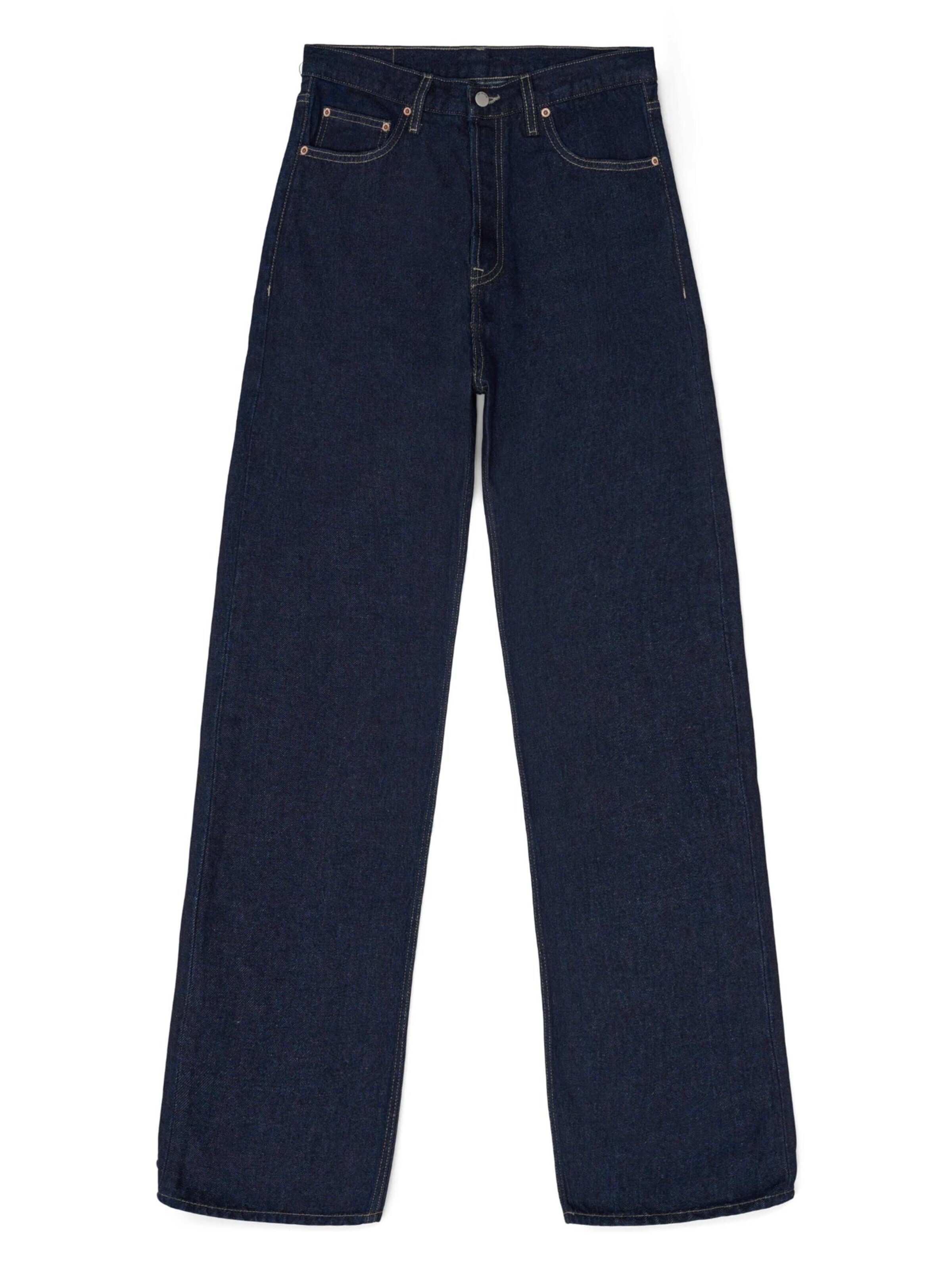 Dr. Denim Jeans 'Echo High Straight' in Blauw: voorkant