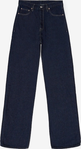 Dr. Denim Jeans 'Echo High Straight' in Blauw: voorkant