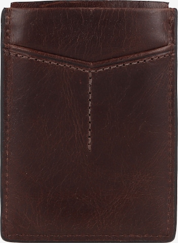 Porte-monnaies 'Derrick' FOSSIL en marron : devant