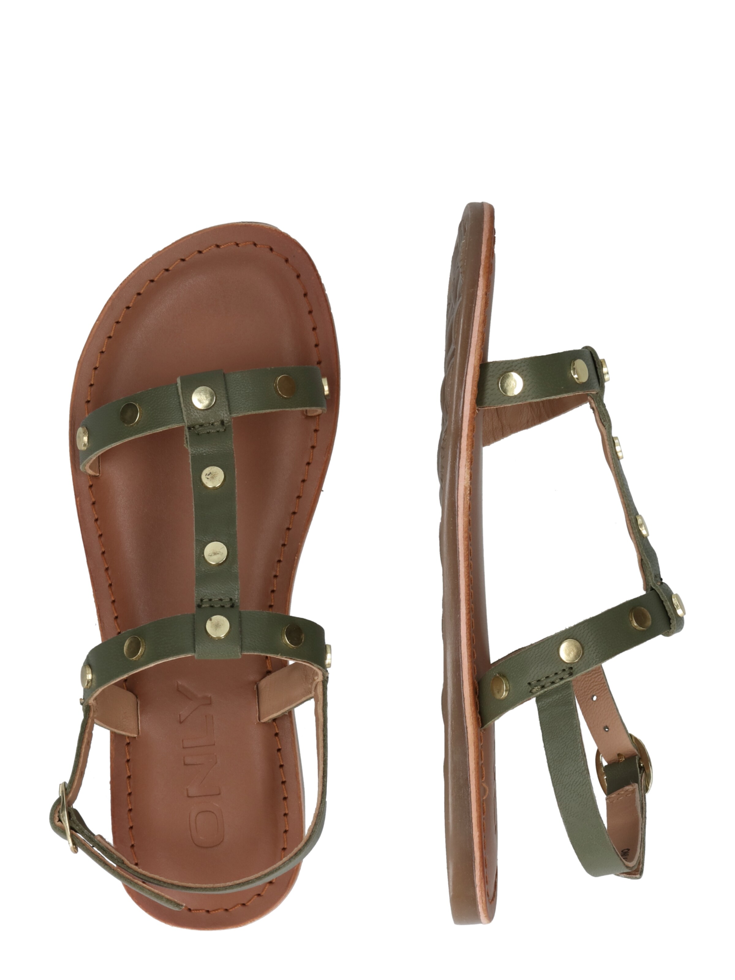 zaļš ONLY GIRLS Sandales 'ALBERTE'