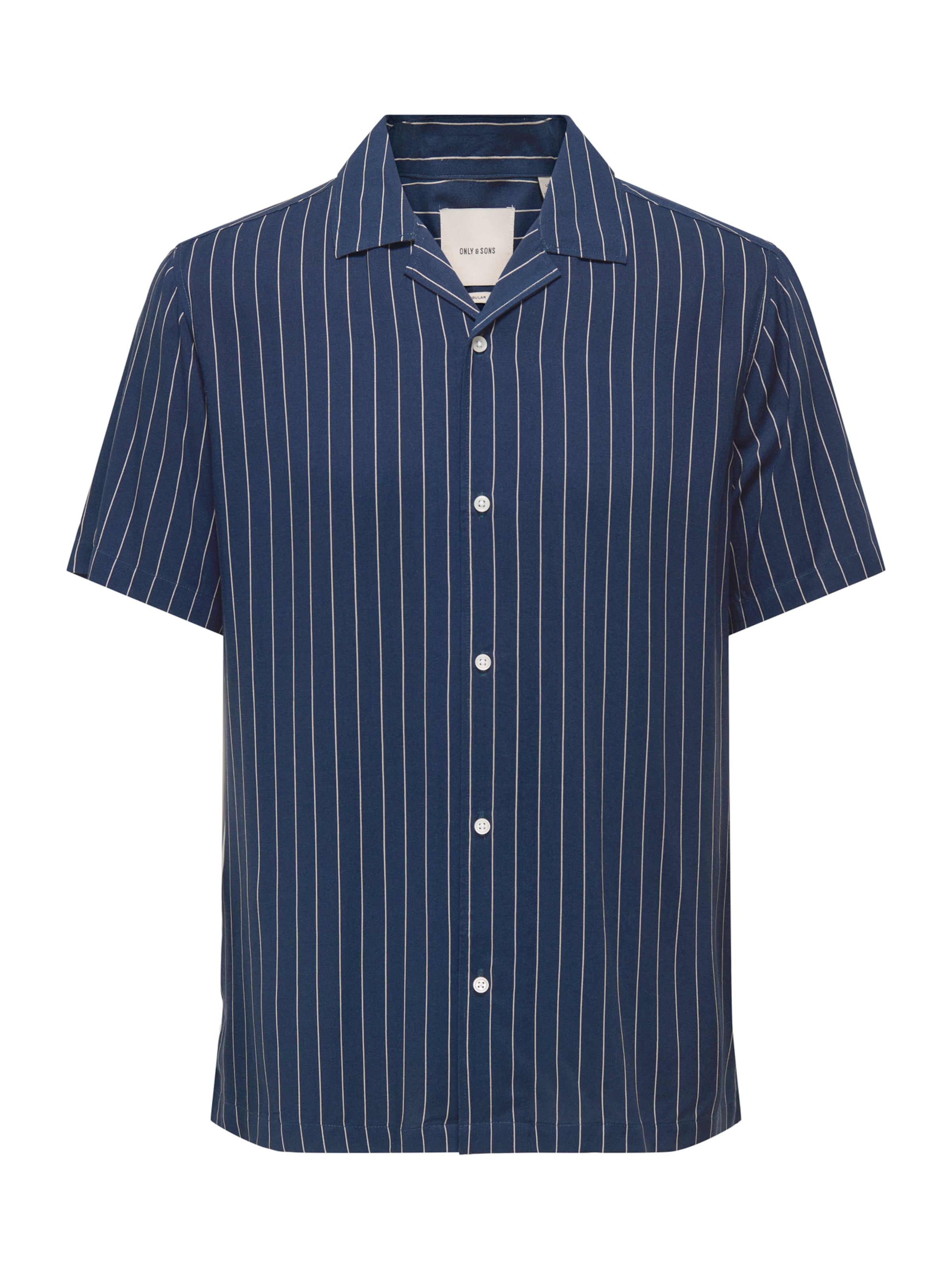 Only & Sons Hemd 'ONSWADE' in marine / weiß, Produktansicht