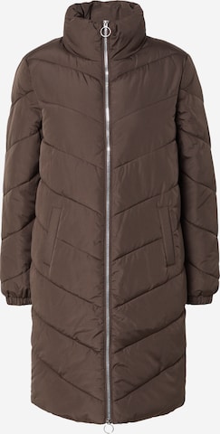 JDY Between-seasons coat 'New Finno' in Brown: front