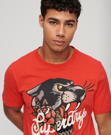 T-Shirt Superdry en rouge