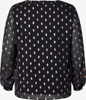 Zizzi Blouse 'CABIX' in Zwart