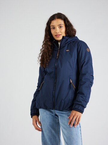 Ragwear Between-Season Jacket 'DIZZIE' in Blue: front