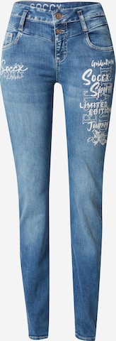 Soccx Slimfit Jeans 'KA:RA' in Blauw: voorkant