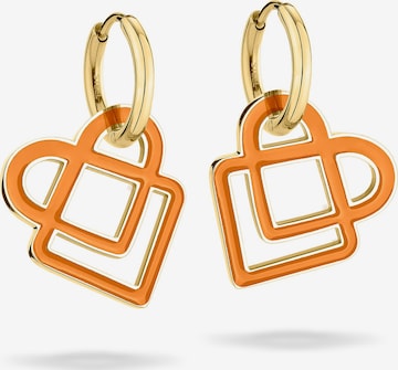 Boucles d'oreilles Liebeskind Berlin en orange : devant