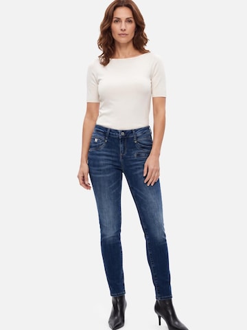 Skinny Jeans de la M.O.D MIRACLE OF DENIM pe albastru: față